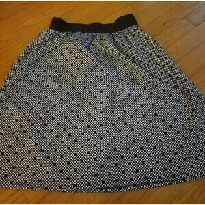 Joe B black & white print skirt - size small
